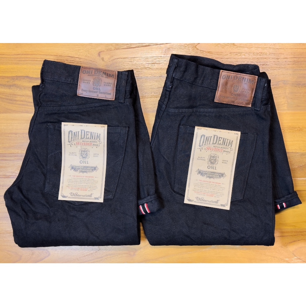 ONI Denim ONI 622ZR-BKBK 20oz Black Secret Denim Relax Tapered Jeans