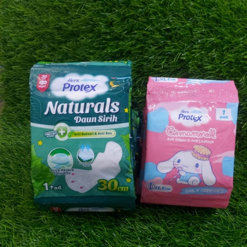 Hers Protex Cinamoroll sachet | Hers protex naturals daun sirih sachet | Hers protex pembalut