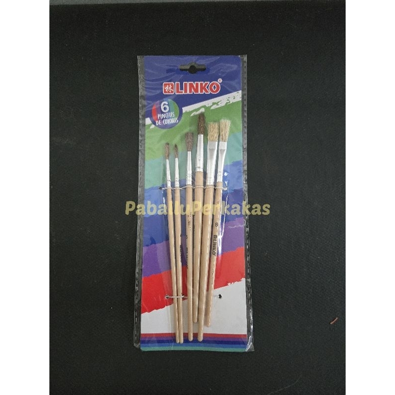 

Linko Kuas Lukis Set 6pcs