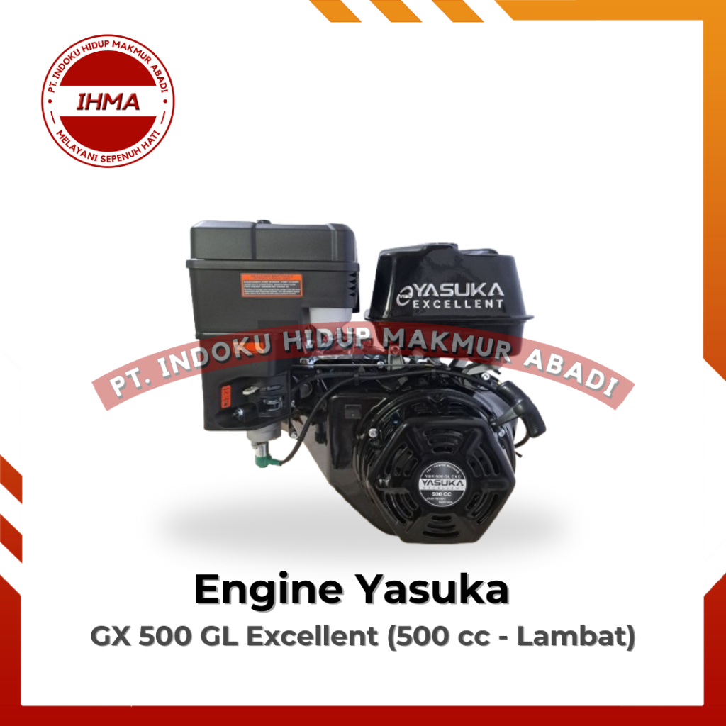Gasoline Engine Yasuka GX 500 GL Excellent (500 CC) - Mesin Penggerak Serbaguna