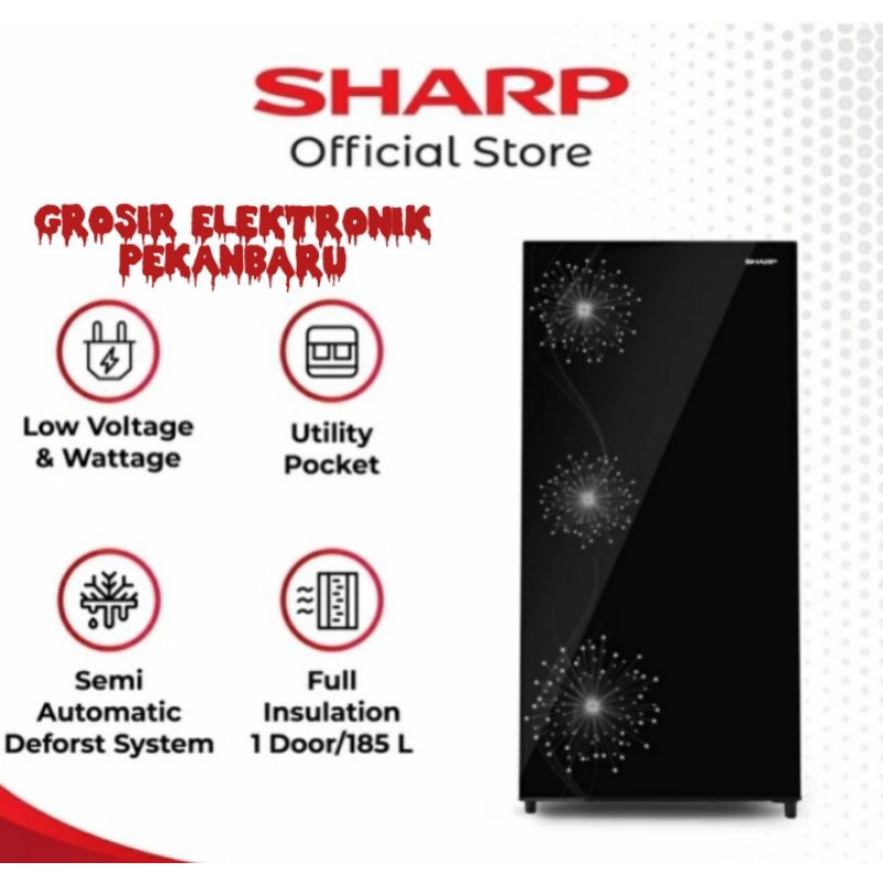 KULKAS SHARP 1 PINTU JUMBO DOUBLE FREEZER SJ-X197WDW