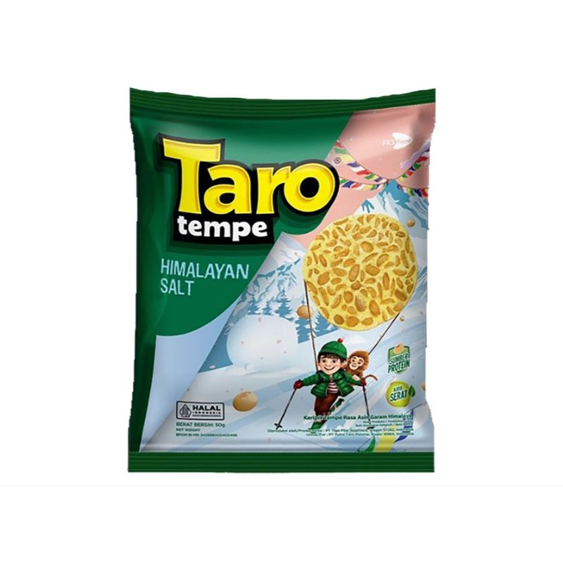 

Taro Tempe Keripik Rasa Asin Garam Himalaya 50 g