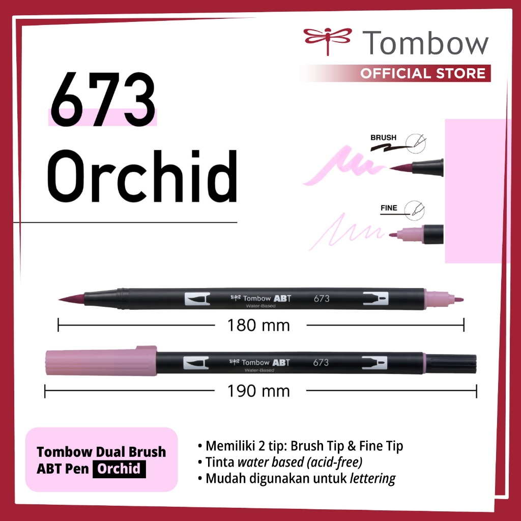 

Tombow Dual Brush ABT Pen Orchid