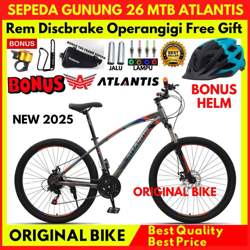 RB Sepeda Gunung 26 MTB Atlantis 730 Rem Cakram New