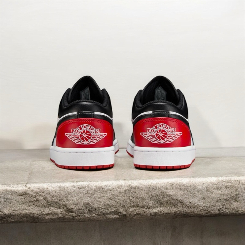 sepatu anak nike air jordan 1 low bred toe v2
