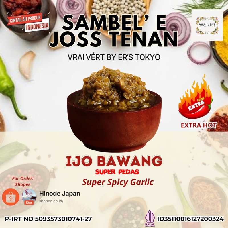 

SAMBAL'E JOSS TENAN • Sambal Ijo Bawang Super Pedas • Level Extra Hot✨
