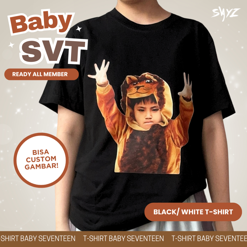 [ READY ] Kaos Baby Seventeen | Wonwoo Mingyu Jeonghan Vernon Scoups Dino Woozi Hoshi Joshua DK Scou