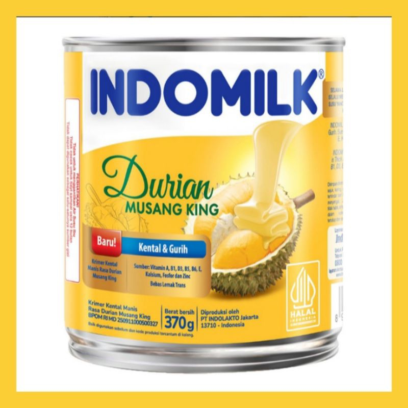 

Indomilk Krimer Kental Manis Durian Musang king 370g
