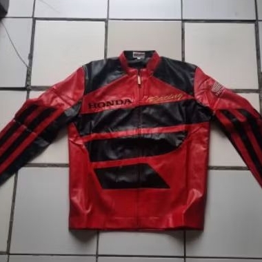 jaket kulit Honda, Honda leather jaket ukuran L ori Honda