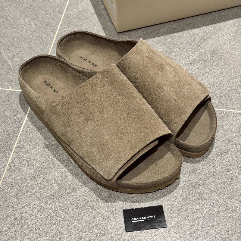 Birkenstock Los Feliz Suede x Fear of God Taupe / Cement / Ash