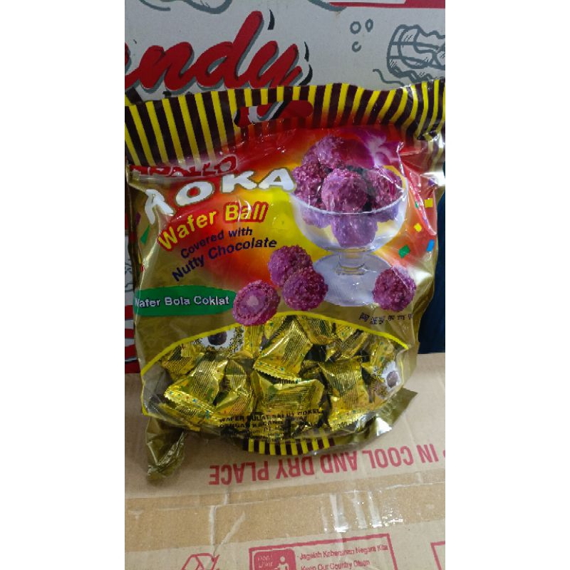 roka roka/wafer bola coklat 1ball