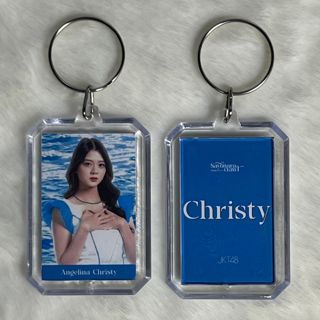 GANCI AKRILIK JKT48 SAYONARA CRAWL KEYCHAIN GANTUNGAN KUNCI ACRYLIC KPOP UNOFFICIAL FREYA MUTHE GITA