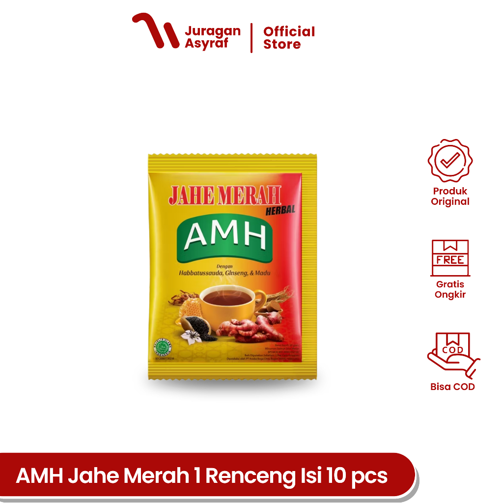 

Jahe Merah Super Amanah AMH Herbal Original 10 Pcs Per Renceng