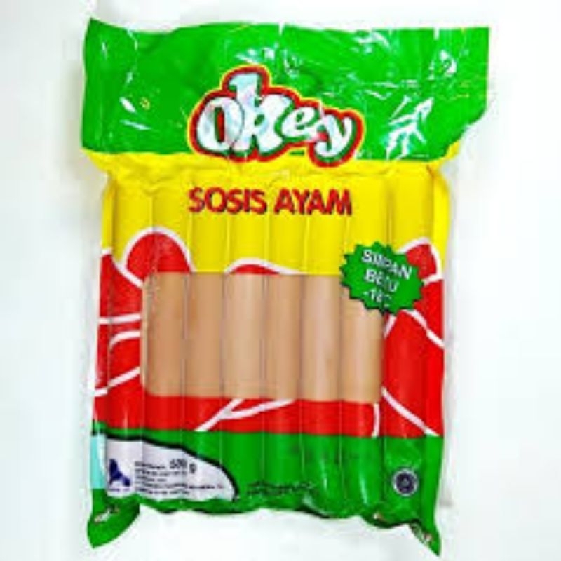 

sosis ayam okey berat 500gram