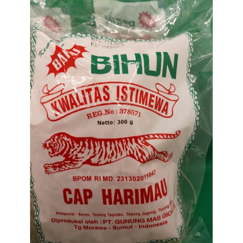 

BIHUN HARIMAU 1 BALL ISI 25 BKS