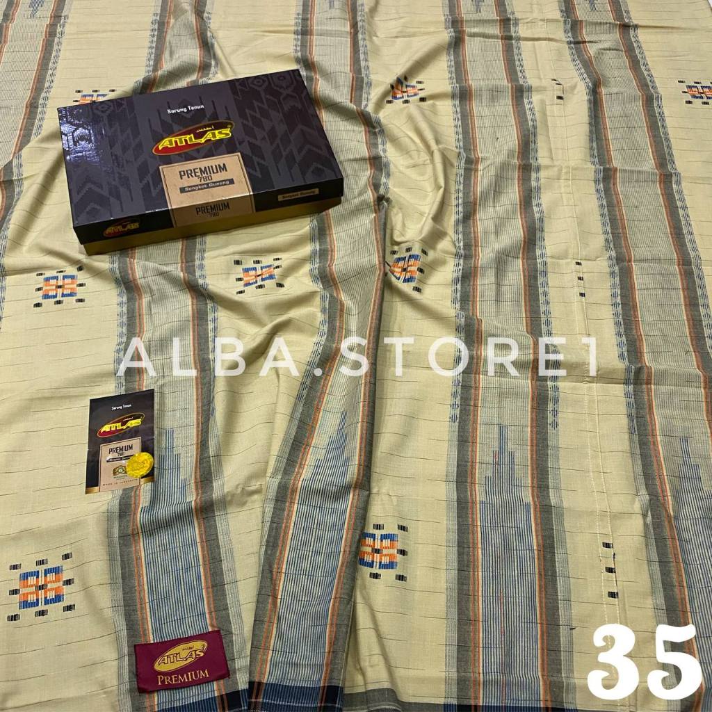 Sarung Atlas Premium 780 760 735//Sarung Atlas Premium Songket Kembang Murah Ori 100%/Agen Sarung At