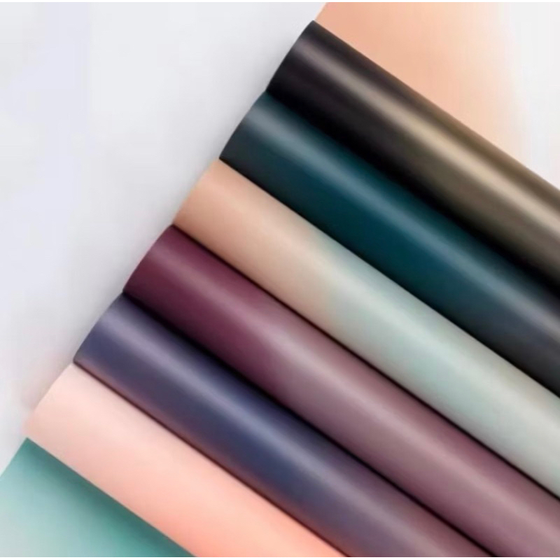 

KB116 Kertas Buket Gradient Double Line Flower Wrapping Paper Gradasi Color GQM