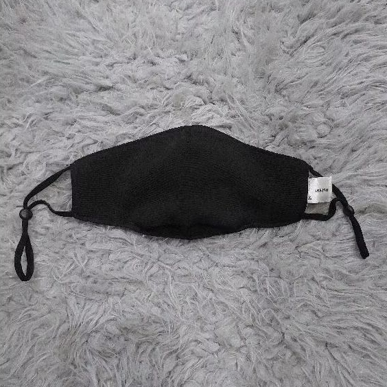 Masker Anak / Masker Remaja Merk Miniso Warna Hitam Bahan Bagus