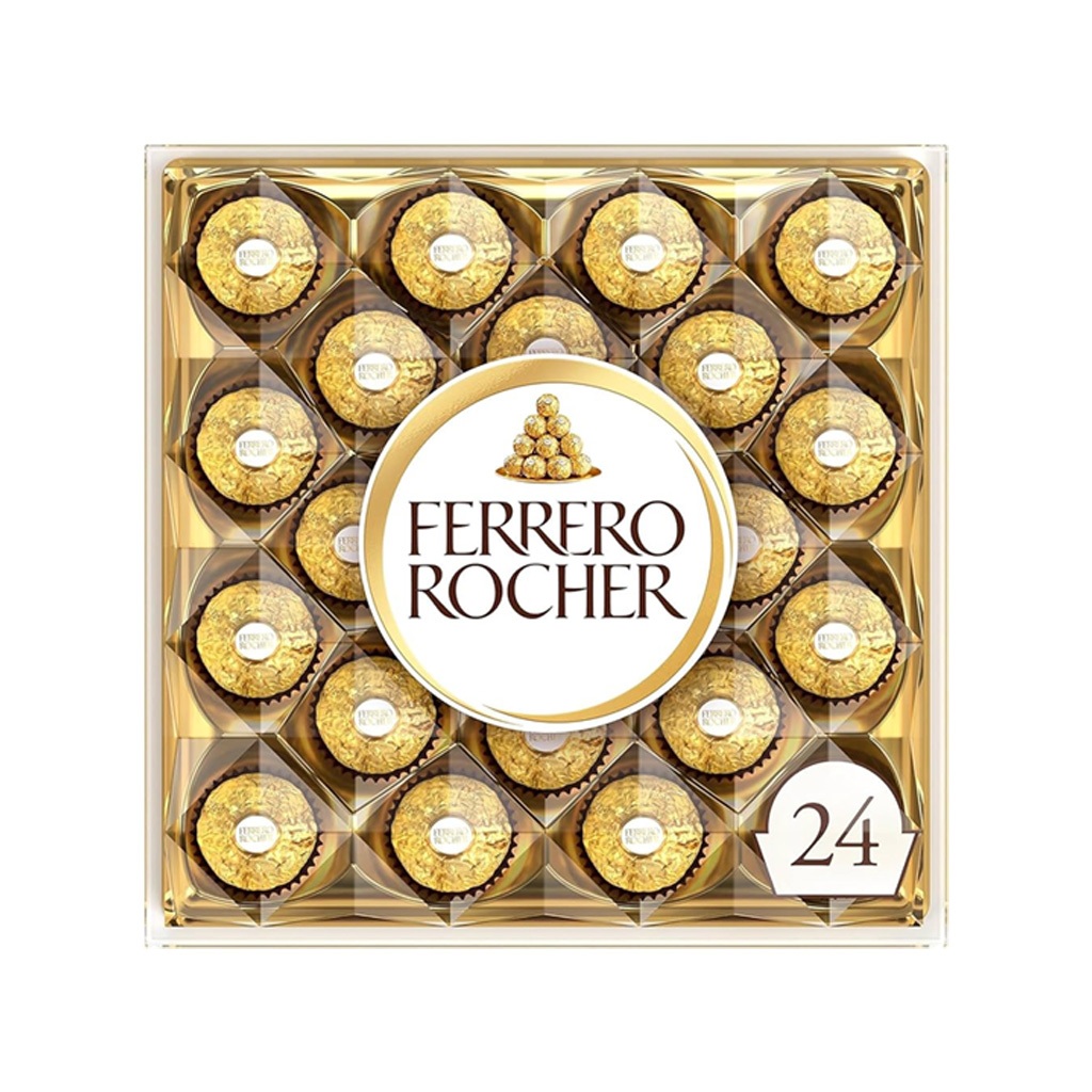 

Ferrero Rocher Chocolate T-24 / Coklat Import 300 Gr