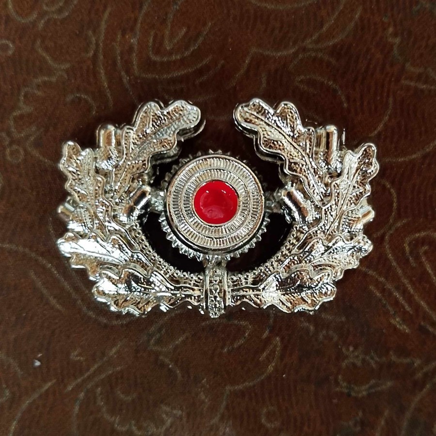 Pin/Bros Reproduction WWII Germany Officers GESCH-2 Wreath Cap Badge Untuk Cosplay