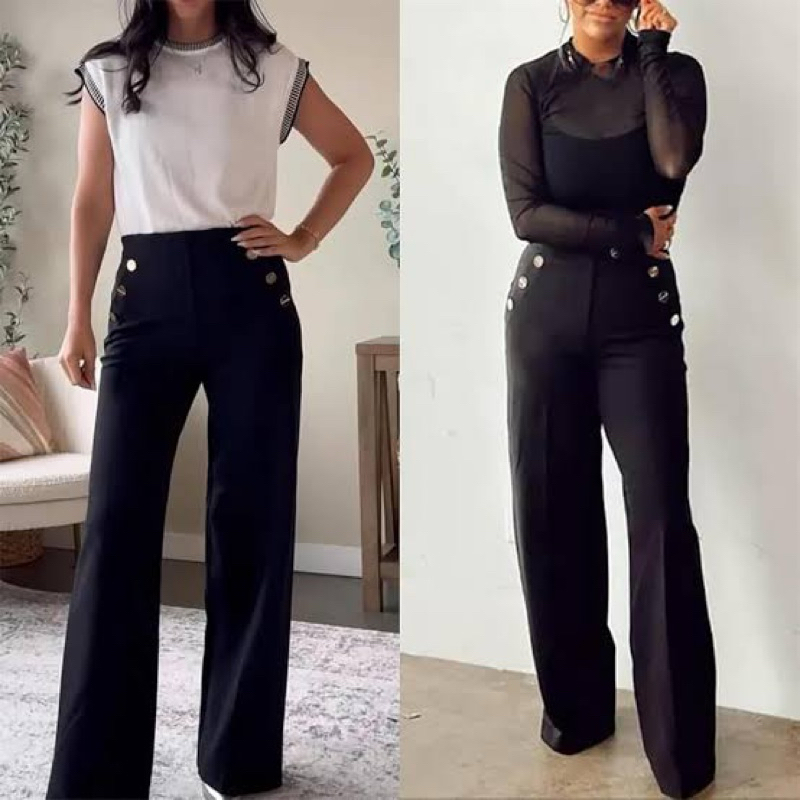 ANNE KLEIN PANTS BLACK / CELANA HITAM STRECH