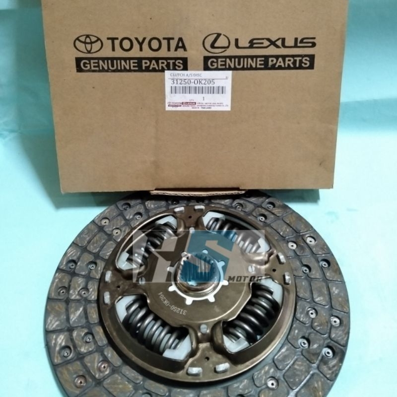 CLUTCH DISC ASSY / KAMPAS PLAT KOPLING KAIN KLOS MOBIL TOYOTA HILUX FORTUNER 31250-0K205