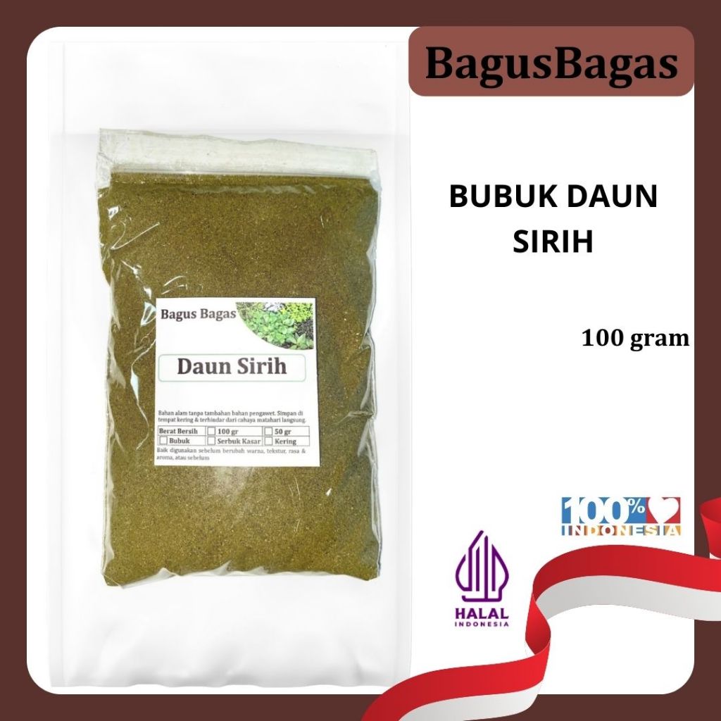 

Bubuk Daun Sirih Hijau 100gr – Herbal Alami Antibakteri untuk Kesehatan