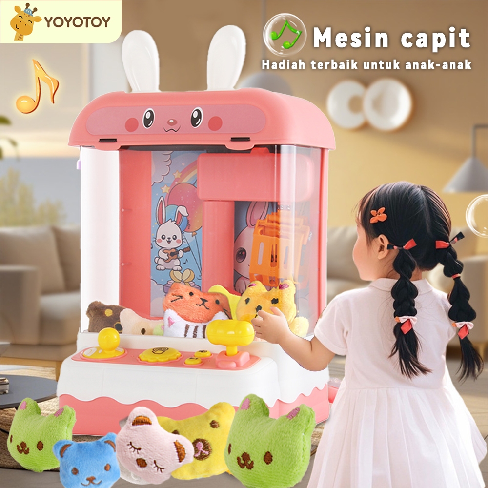 YOYOTOY Mesin Capit Mini Viral Murah Mesin Capit Mini Mainan Rumahan Anak Perempuan Mainanan Anak Pe