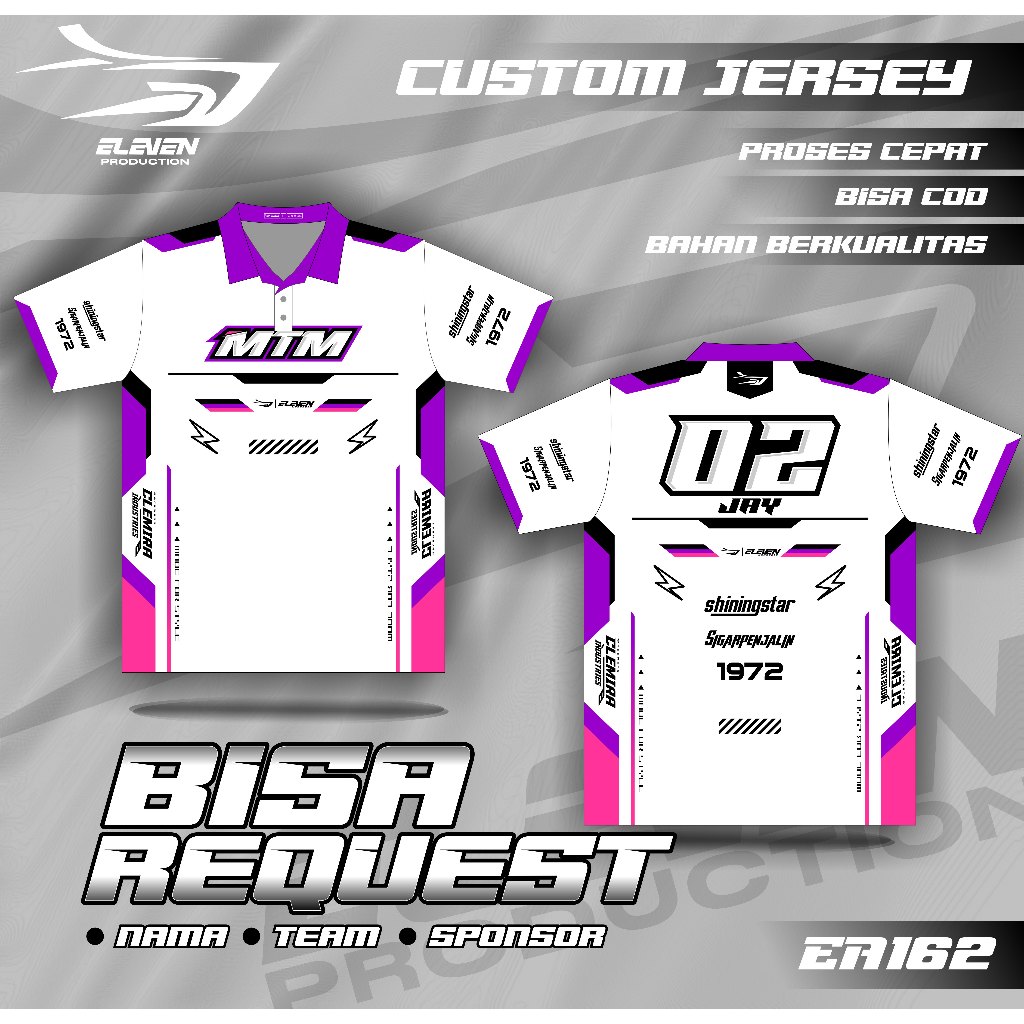 JERSEY RACING polo baju balap racing custom full printing jersey balap jersey bisa ubah nama nomor j