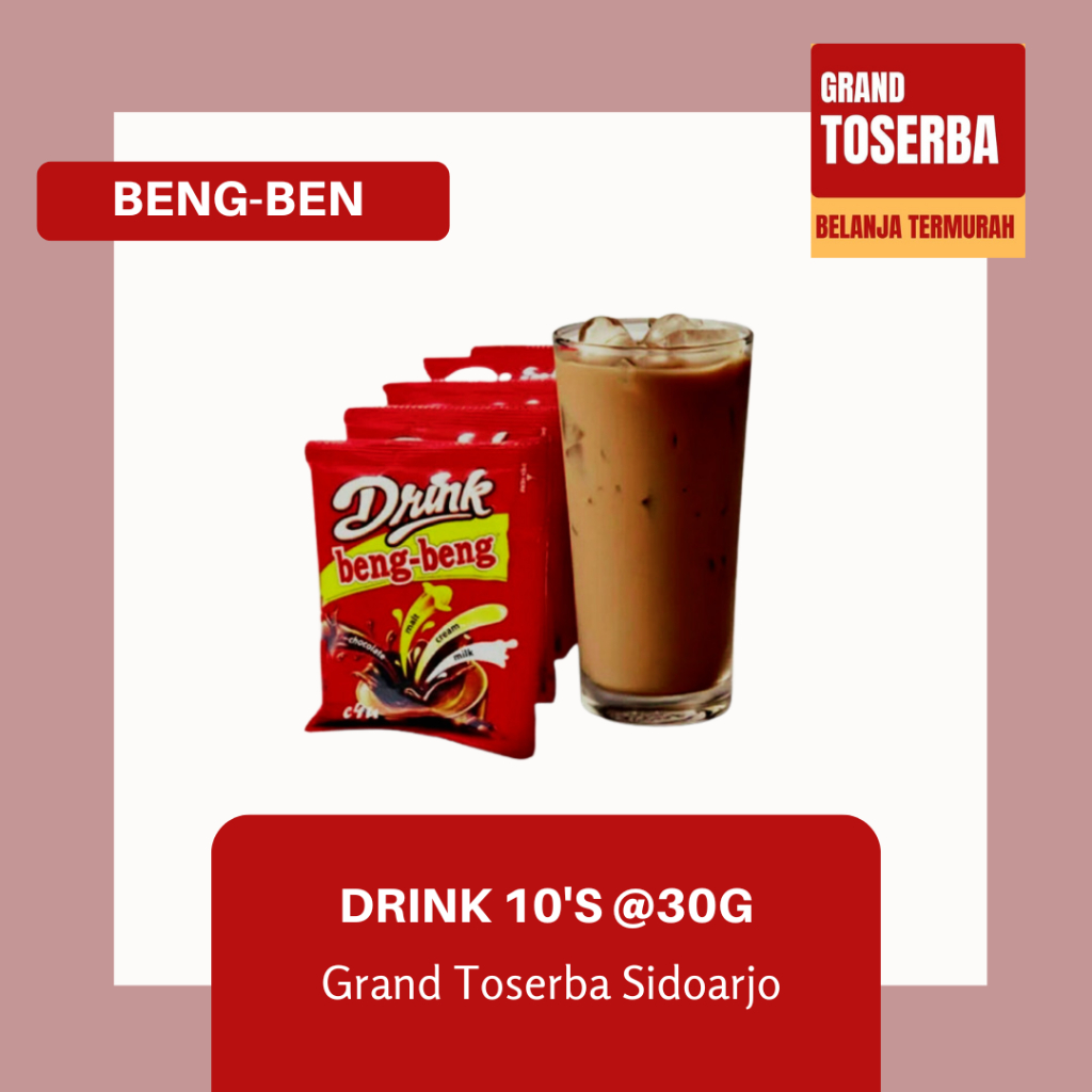 

BENG-BENG DRINK 10 PCS @29g / MINUMAN COKELAT DINGIN ATAU PANAS