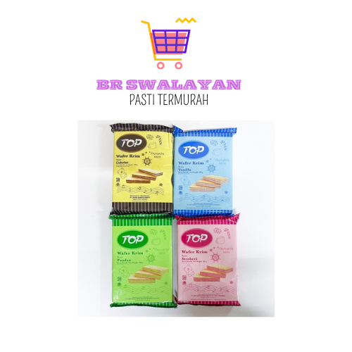 

TOP WAFER 14 300G VANILLA, COKLAT, STRAWBERRY, PANDAN