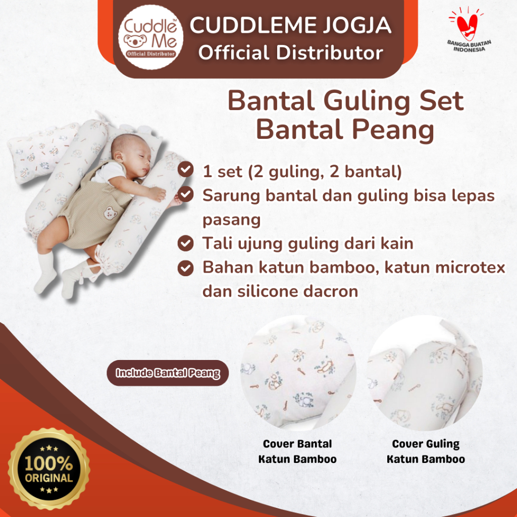Quokka Bantal Guling Set Bantal Peang Bantal Guling Set Bantal Peang Bayi Bantal Guling Peang Set