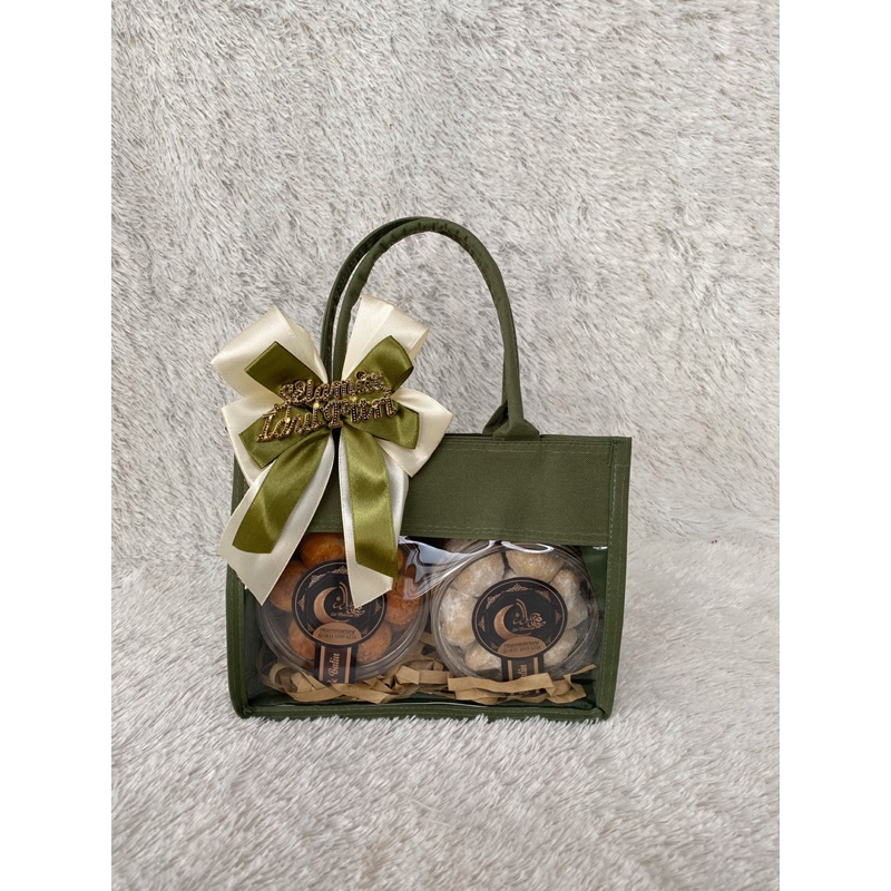 hampers tas hijau premium banjarmasin