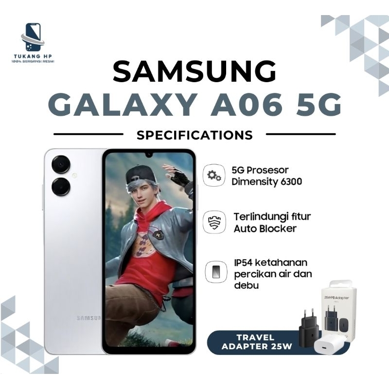 Samsung A06 5G 6GB/128GB Garansi Resmi [NEW]