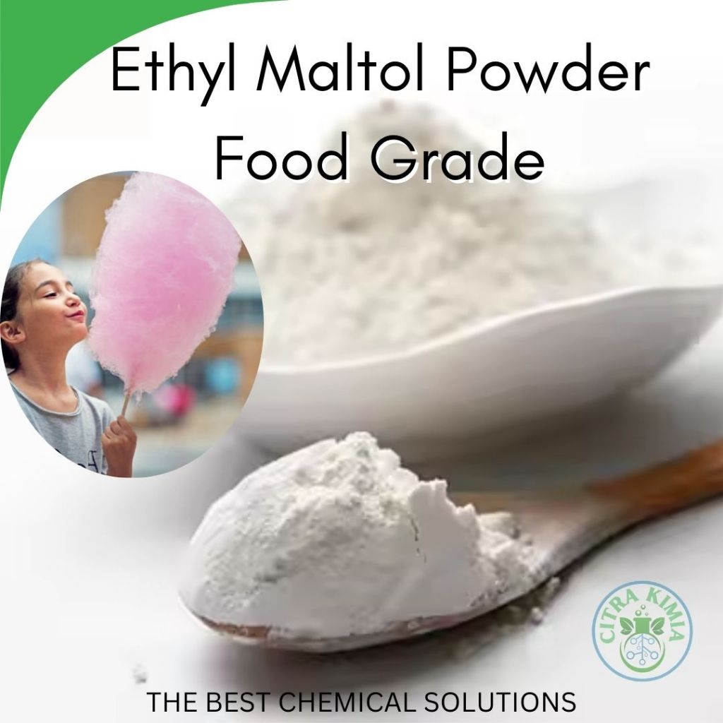 

Ethyl Maltol Powder 1kg - Penguat Aroma Essence Etil Maltol Bubuk - Ethyl Maltol Food Grade