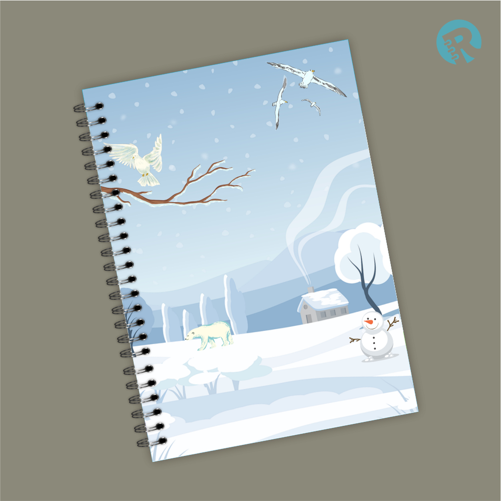 

Ringbook Softcover A5 Buku Catatan Garis/Polos blue pastel