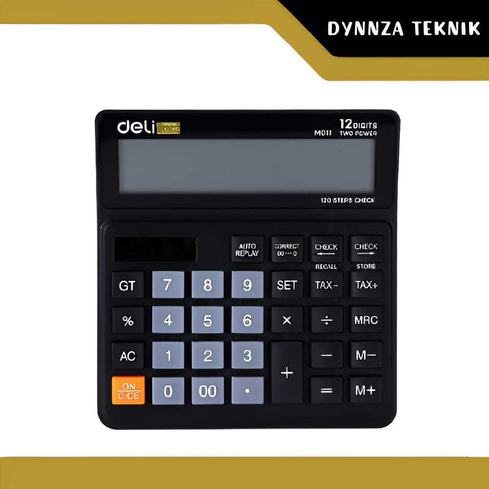 

Kalkulator Dagang 12 Digit DELI M011/Calculator DELI M01120 12 Digit Black