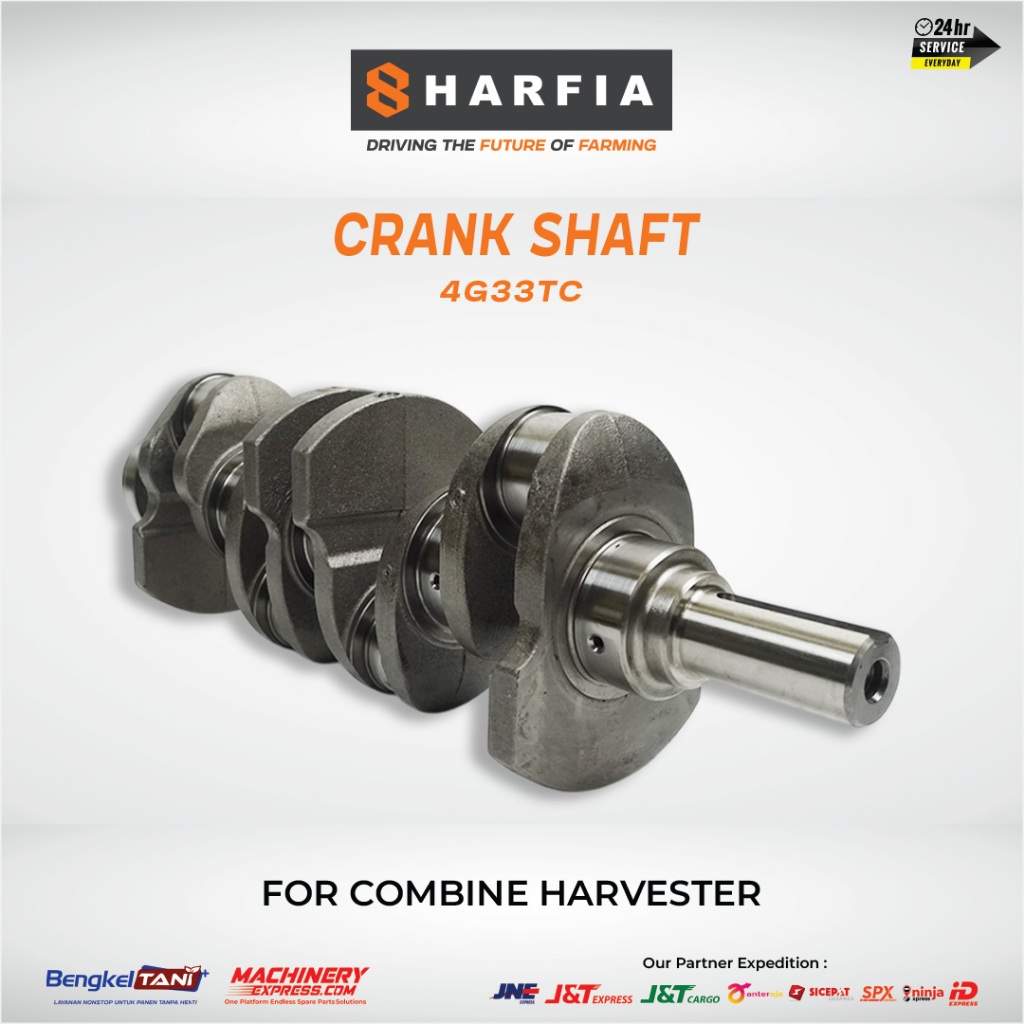 HARFIA | Crank Shaft 4G33TC Combine Harvester | Spare Part