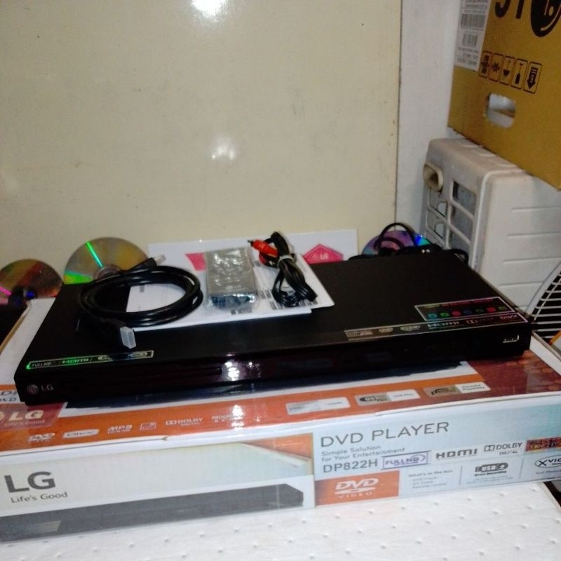 DVD PLAYER LG DV582H DP542H DP822H FULL HD HDMI A/V USB LIKE NEW WELL USED 97% FULL SET