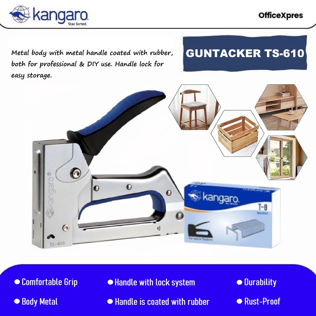 

Alat Stapler Tembak Jok Kulit Motor / Guntacker TS610 Sejenis MAX TGA / Cekrekan / Pengokot / Stapler Sofa