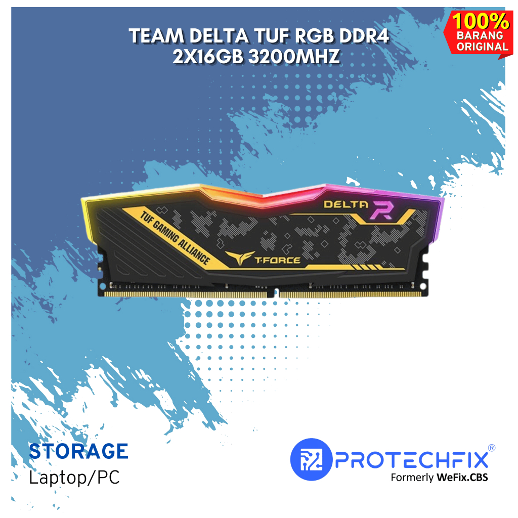 TEAM DELTA TUF RGB DDR4 2X16GB 3200MHZ