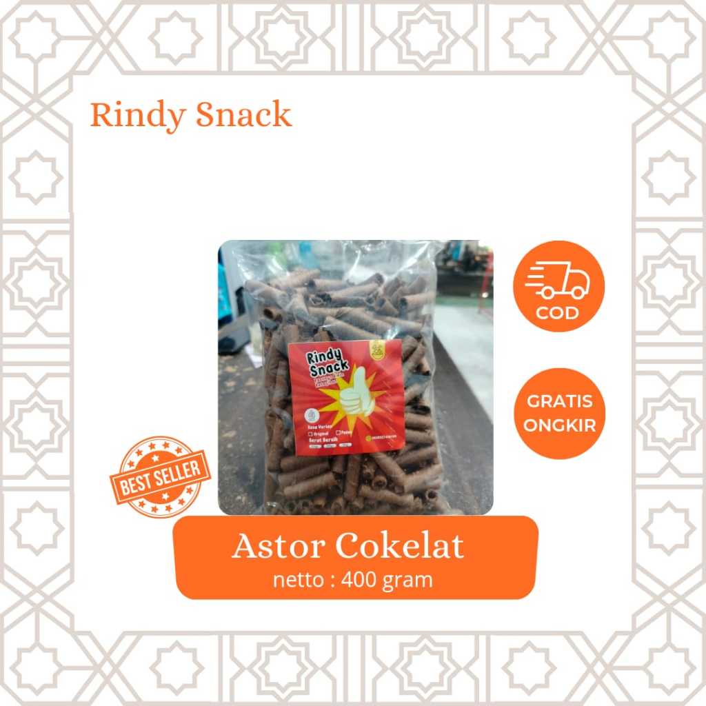 

ASTOR COKELAT 400gr MANIS ENAK RENYAH GURIH