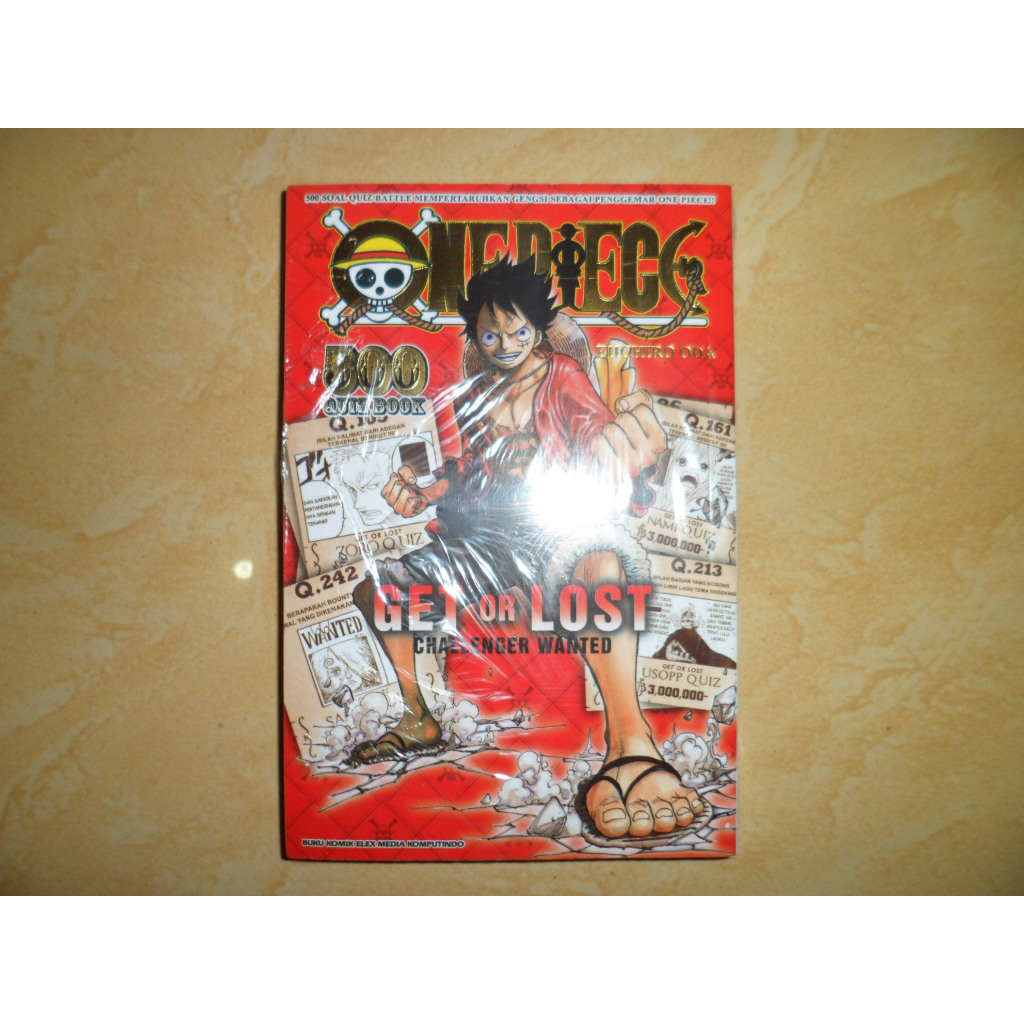 Komik One Piece 500 Quiz 1 Get or Lost Challenger Wanted by Eiichiro Oda Segel Baru