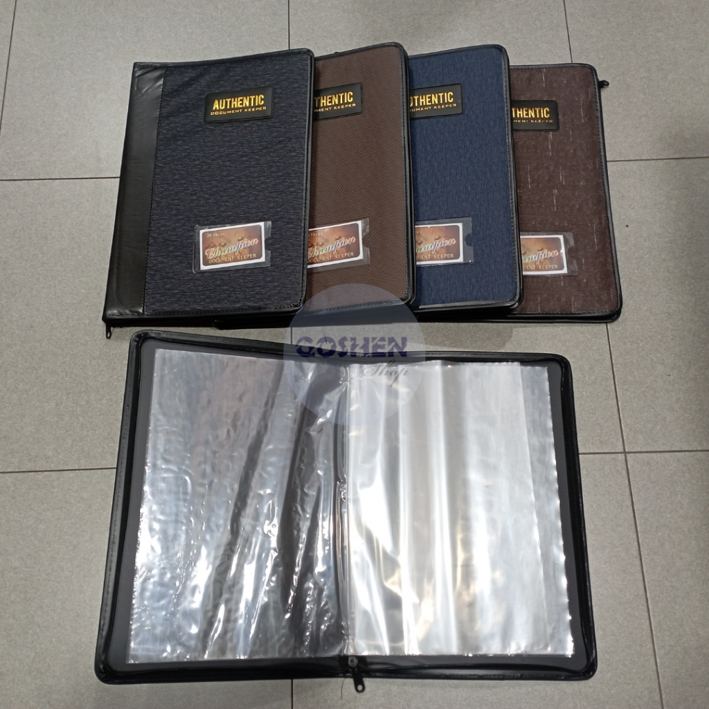 

Map Document Keeper Resleting Folio / F4 CHAMPION AUTHENTIC Kain Kulit