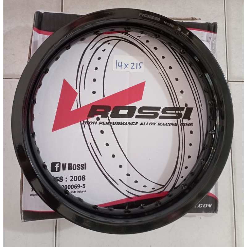 Lingkar 14-215 Black Rim jari-jari hitam matic Velg Motor Velg Ori Vrossi