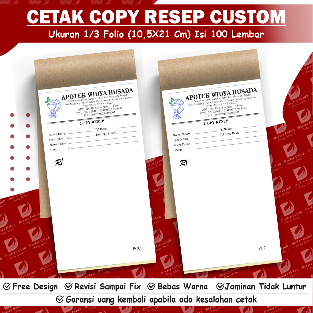 

copy resep custom 1/3 folio