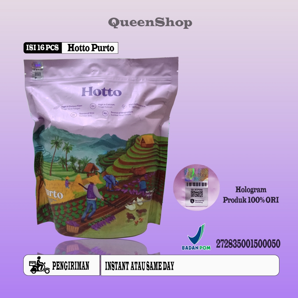 

Hotto Purto Multigrain Ubi Ungu 1 Pouch 16 Sachet