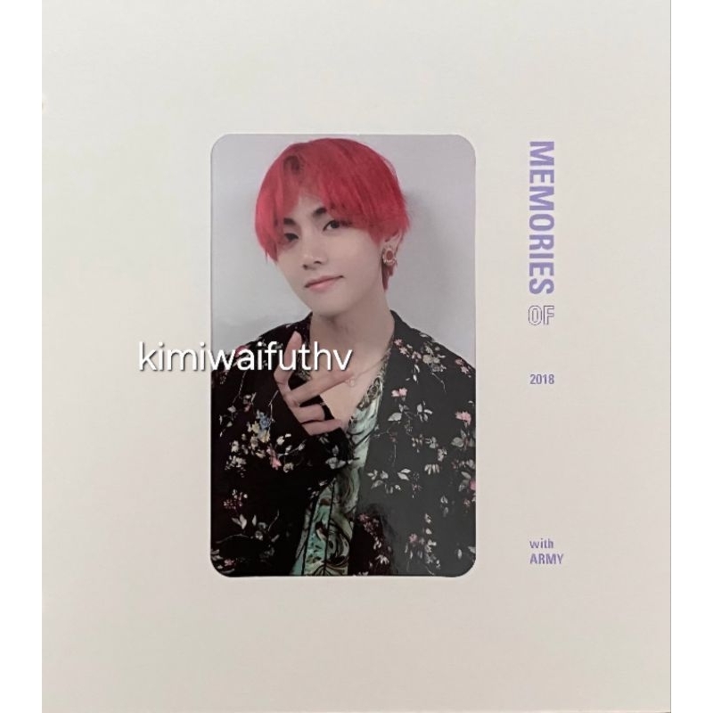 READY STOCK BTS TAEHYUNG MEMORIES 2018 BLURAY PHOTOCARD ONLY BTS KIM TAEHYUNG TAE V MEMORIES 2018 ME