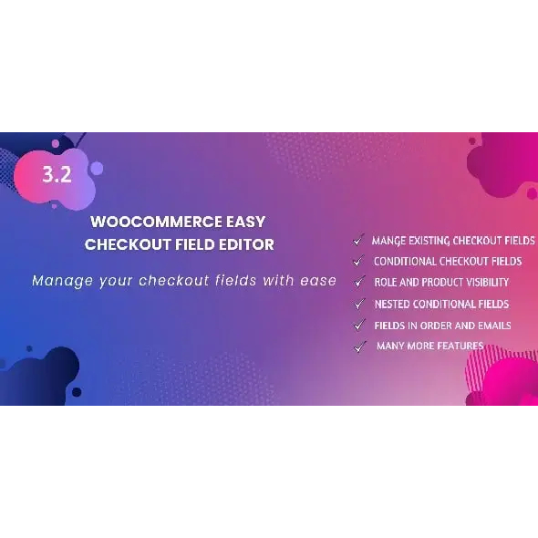 Woocommerce Easy Checkout Field Editor | Plugin Wordpress | Bonus 1 Plugin | Unlimited Device