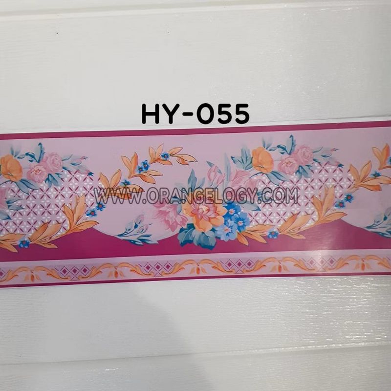 List Border Bunga Oren List Border 10cm x 10m List Border List Wallpaper Sabuk Dinding List Dinding 